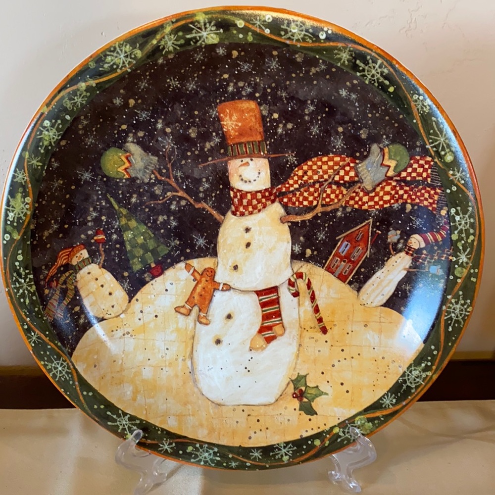 Susan Winget Holiday Plate